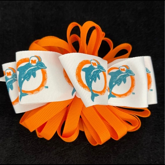 Accessories - Hair Bow (Miami Dolphins/NWOT)